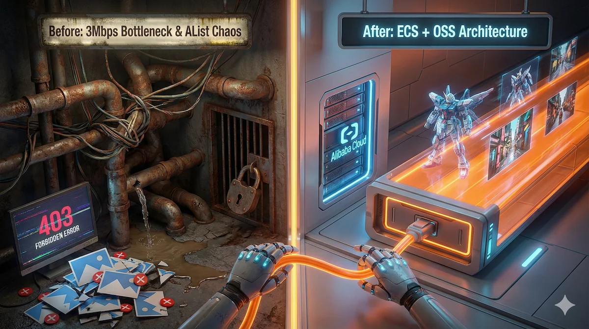 [建站手记] 基建重构：我为什么放弃 AList 拥抱阿里云 OSS？